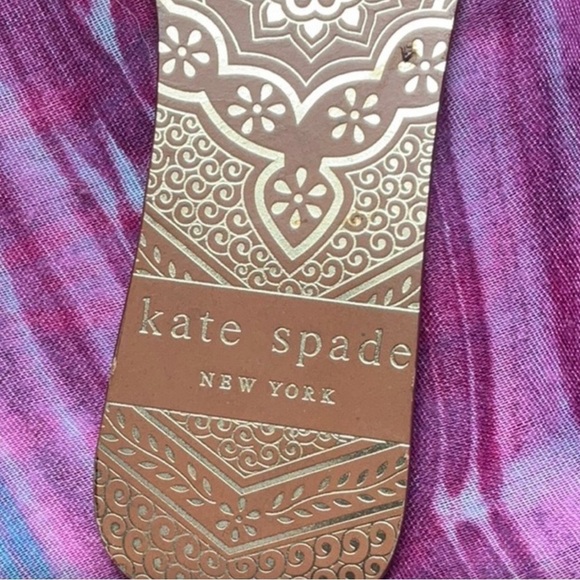 Kate Spade Orange Floral Sandals Sz 6 - Picture 4 of 8